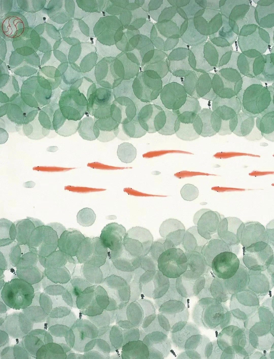 陈家泠的淡墨荷花太有意境了