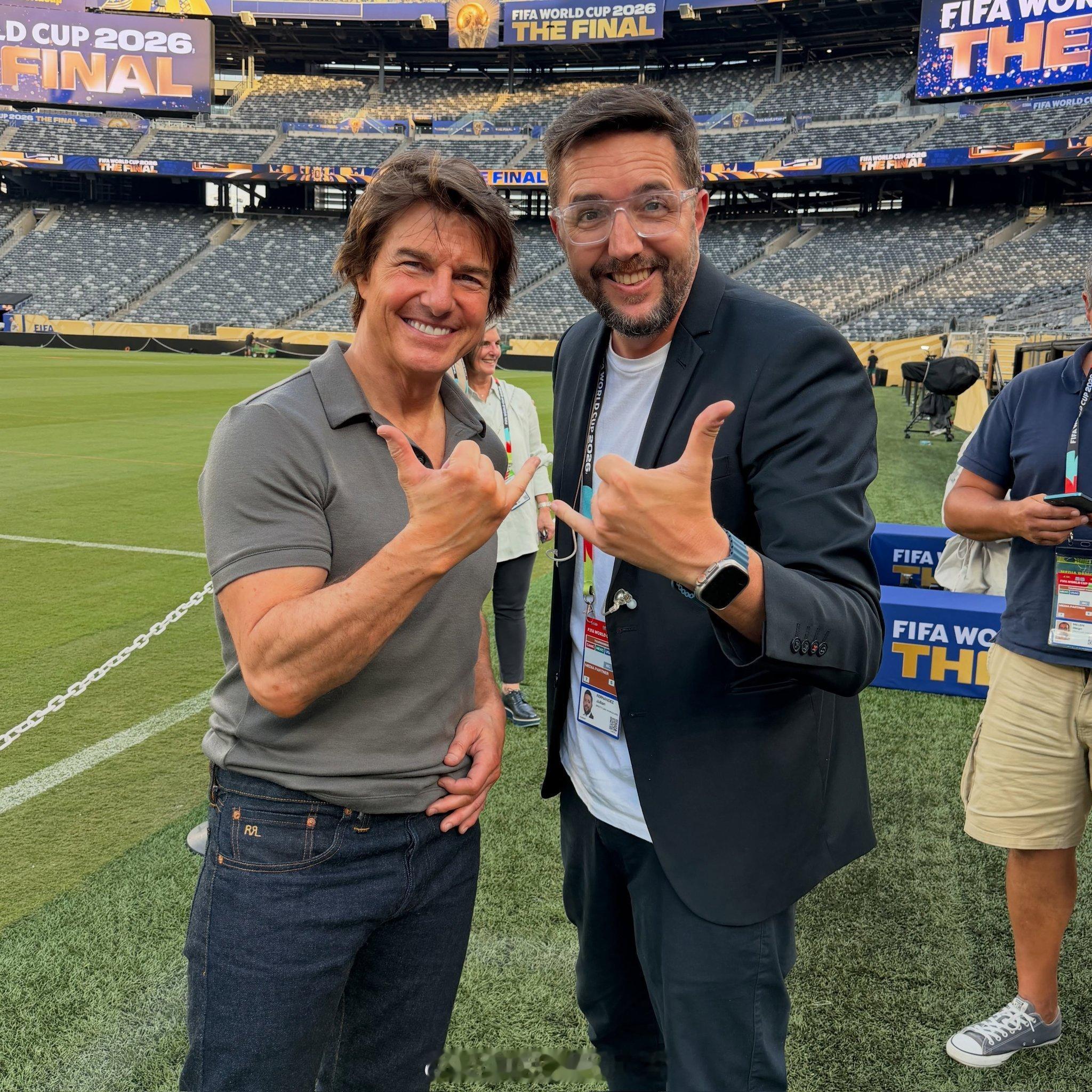 汤姆克鲁斯 你的电影总统已出现在世界杯闭幕式彩排（？）现场Tom Cruise 