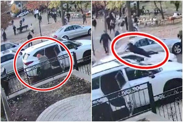 美国纽约皇后区一名43岁男子16日目睹劫车犯对自己的车辆下手，对方敲破车窗行窃后