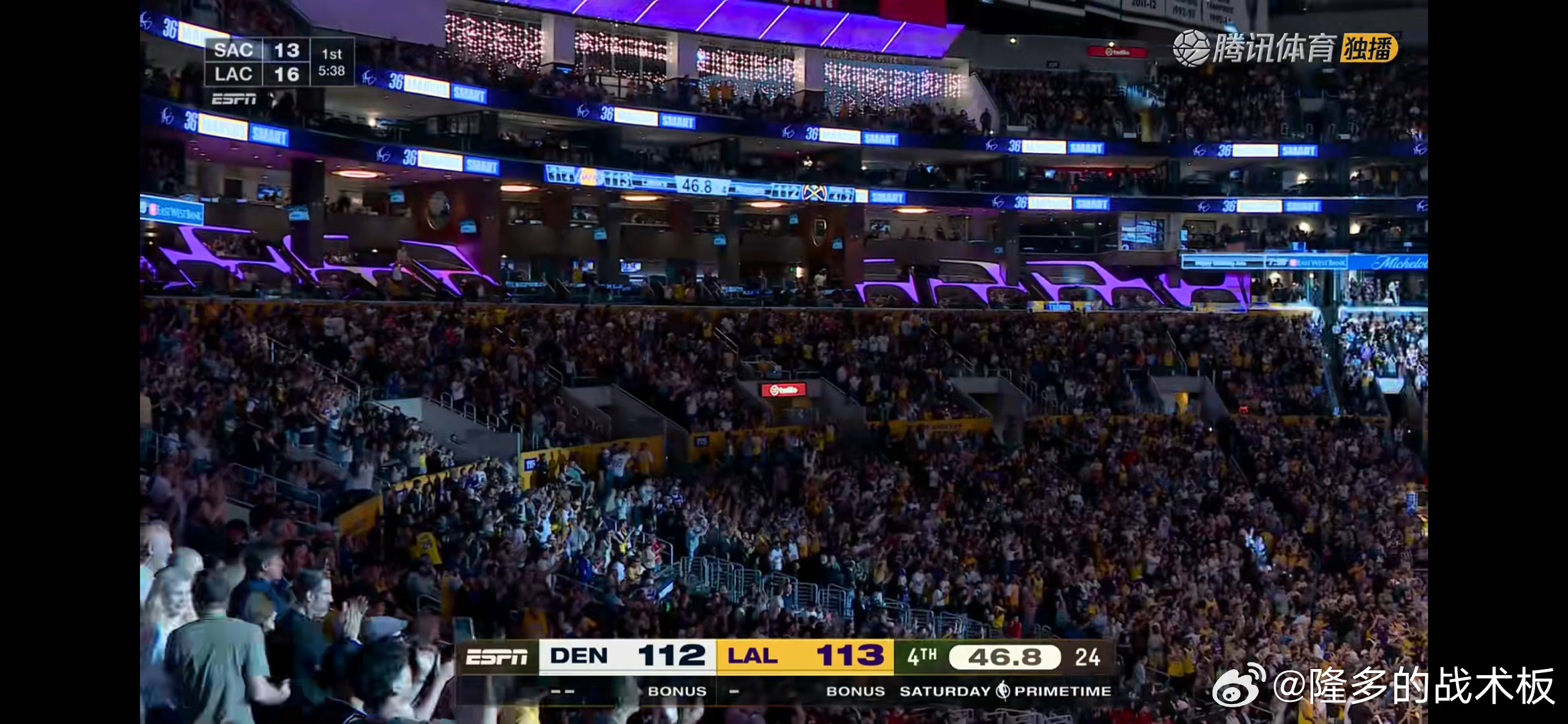 斯玛特抢断！反超！！掘金vs湖人