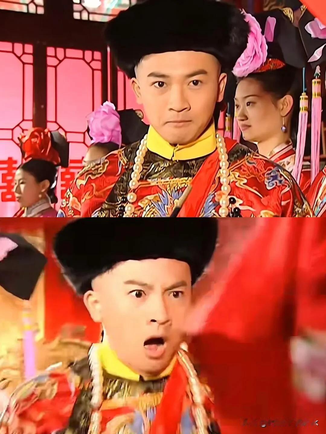 突然刷到《还珠格格》第二部大结局，搞错新娘子的戏，好怀念

我记得小时候播这集的