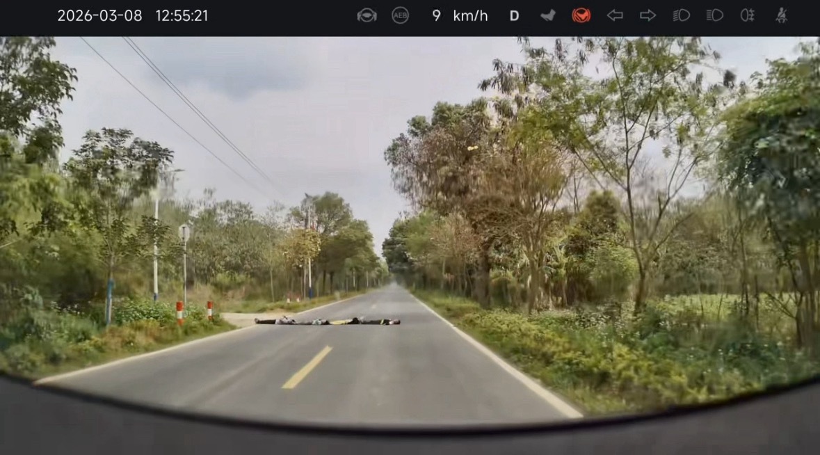 当地回应4名儿童路中躺成排cos减速带得亏视频车主提前感觉到了不对劲。。。 