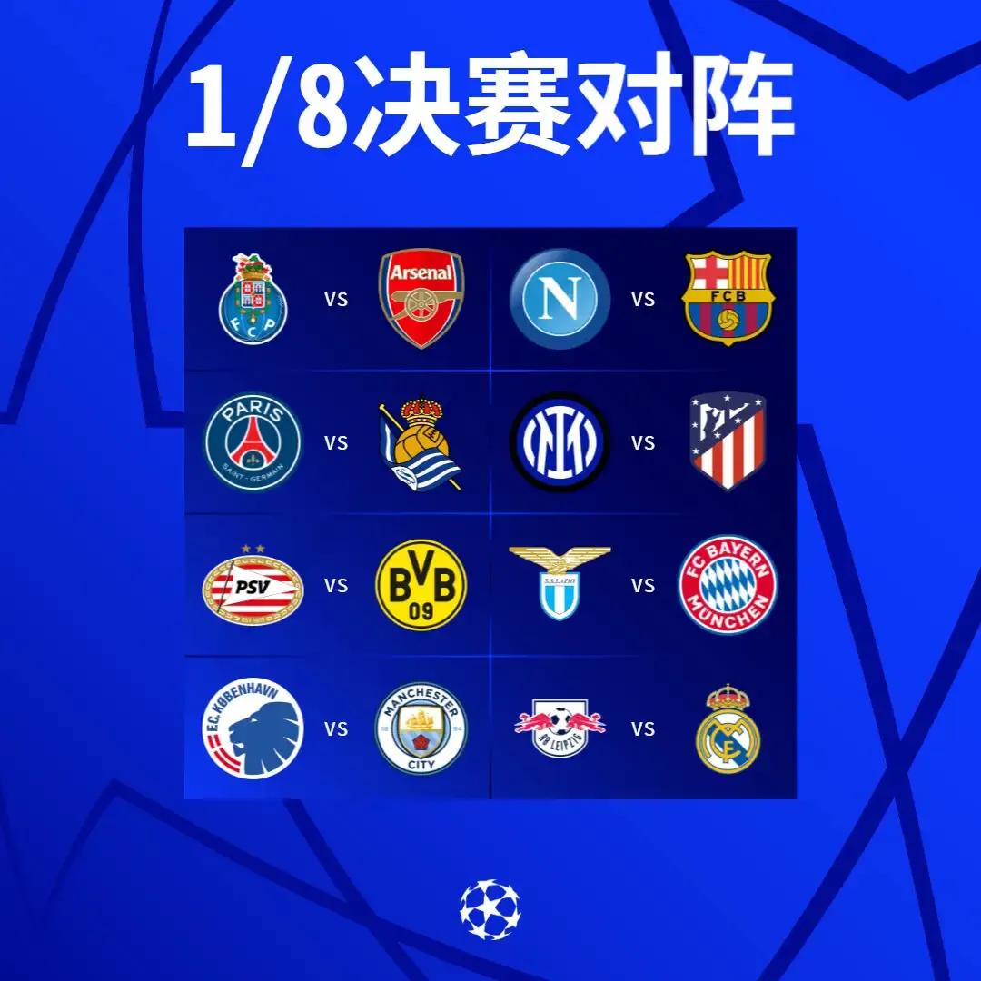 北京时间12月18日晚，2023-24赛季欧洲足球冠军联赛16强抽签仪式在瑞士尼