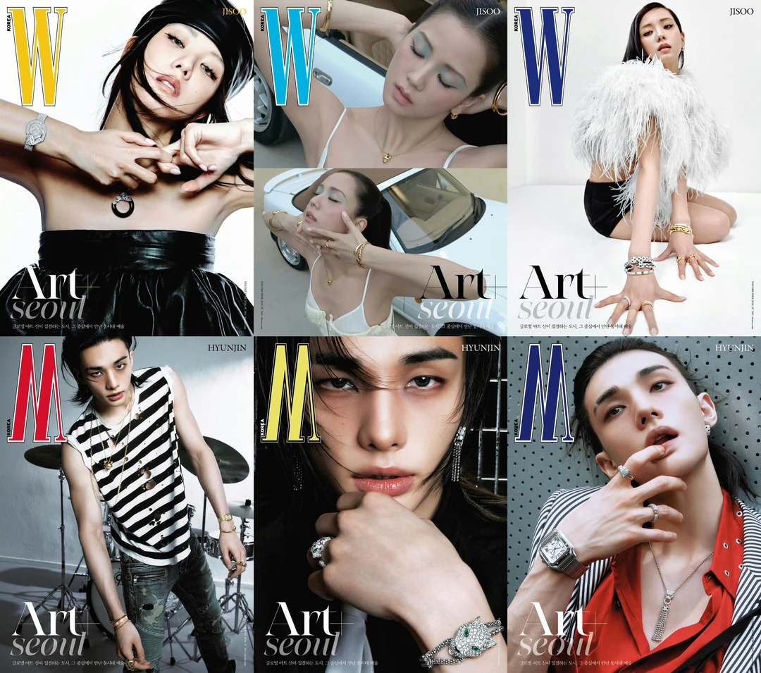 W Korea 金九刊封面阵容｜金智秀、黄铉辰