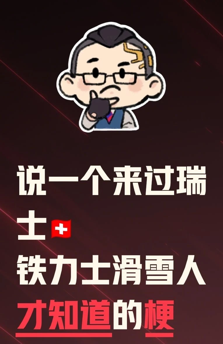 说一个 只有来过瑞士🇨🇭