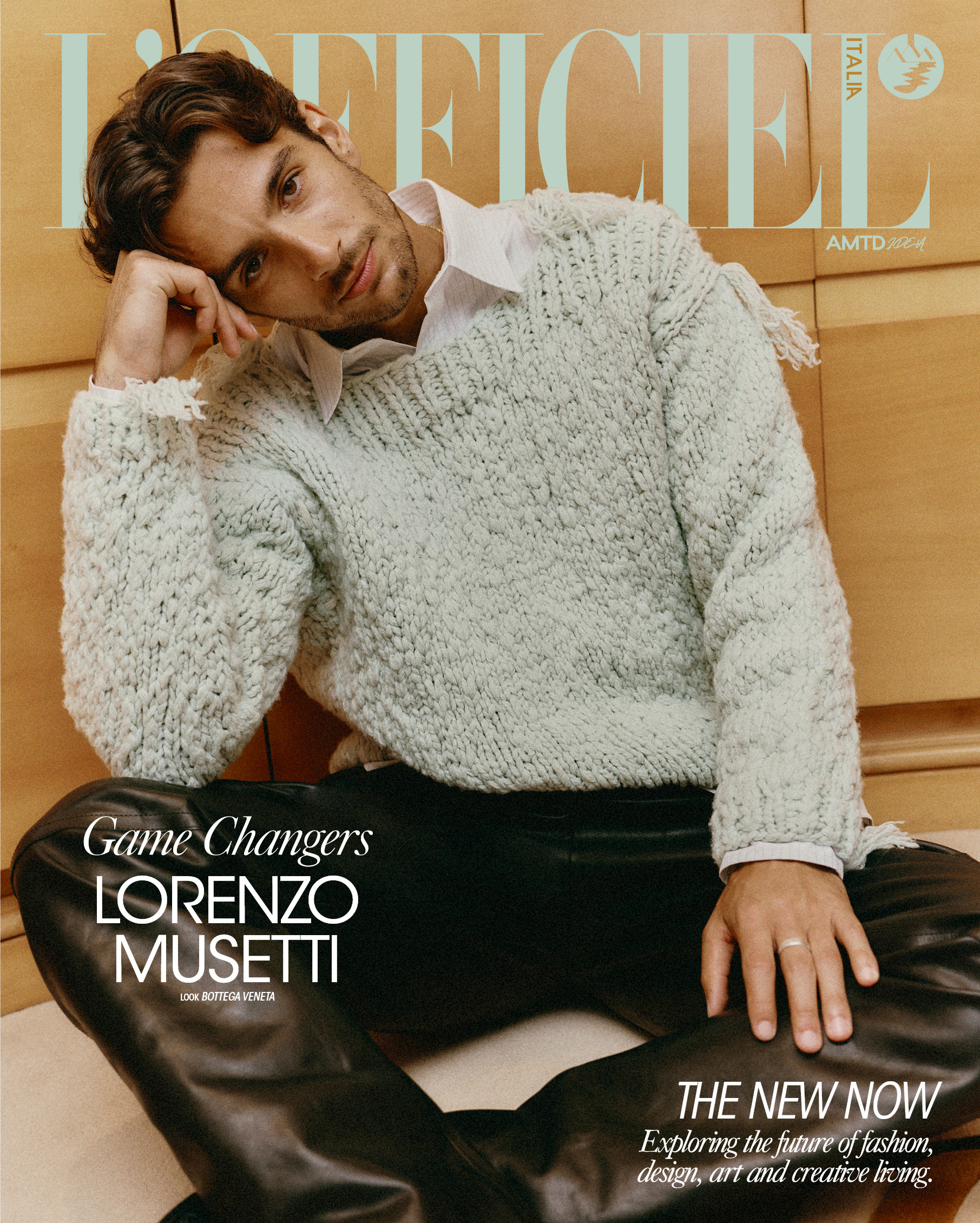 意大利02后网球运动员穆塞蒂 Lorenzo Musetti 身穿 Botteg