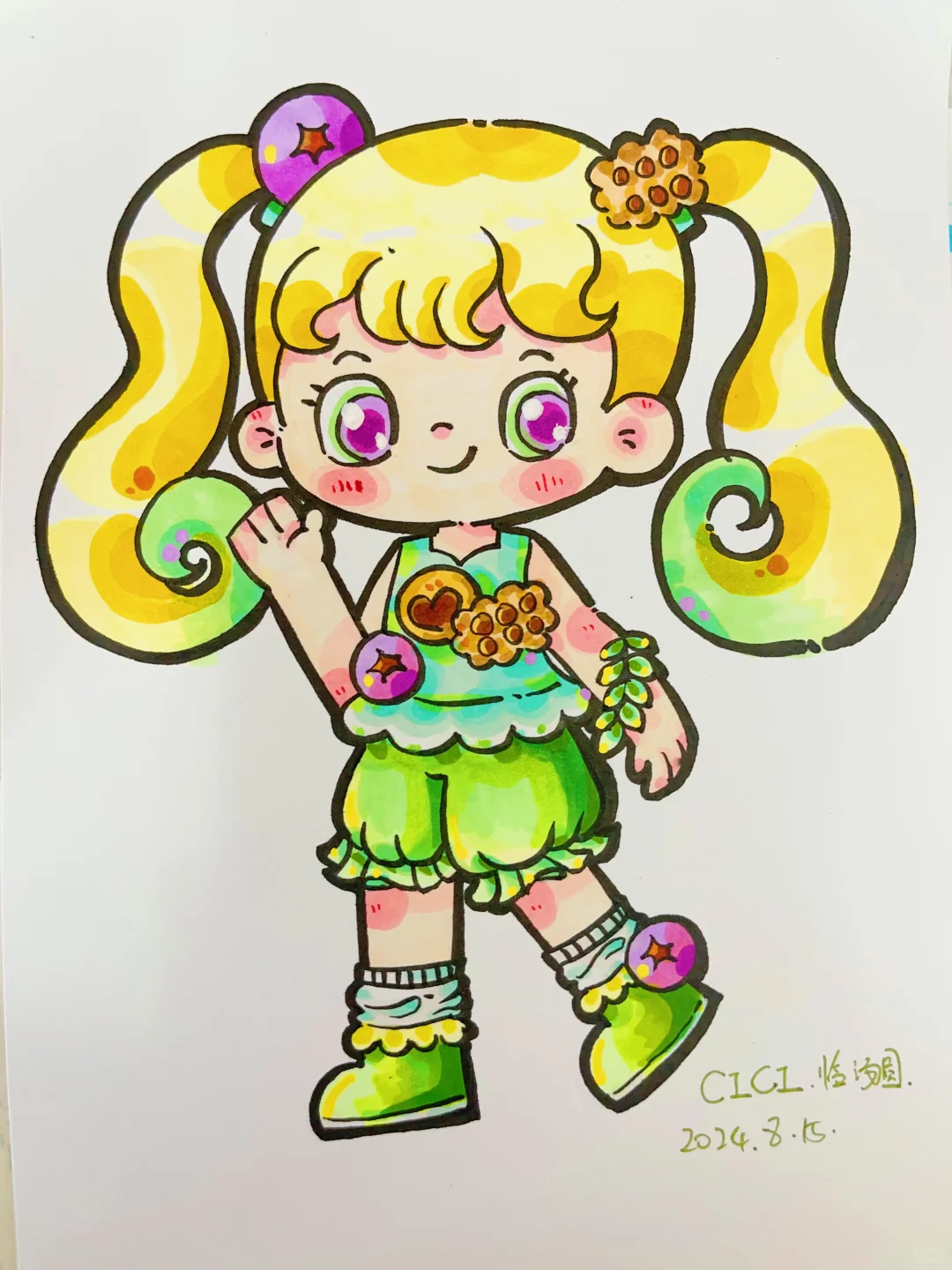 儿童画｜甜品主题人物团练Day4