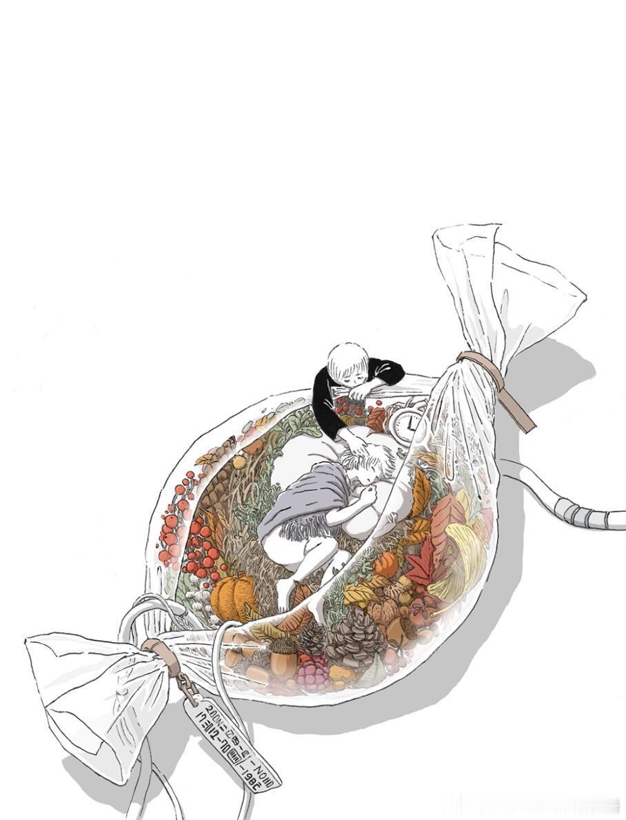 插画师 Marumichi  若能避开猛烈的狂喜，自然不会有悲痛来袭。 