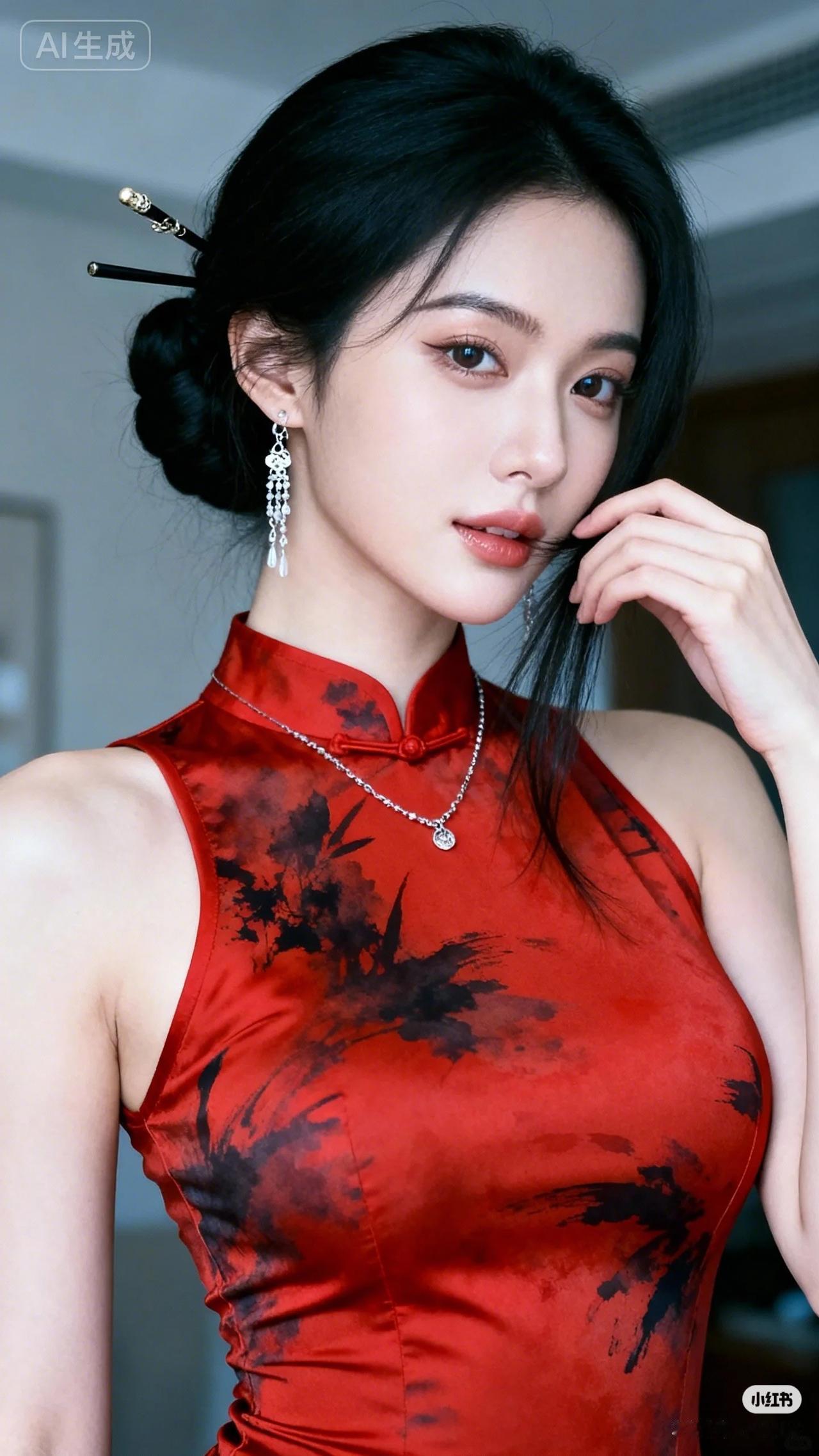 冬日生活打卡季美女旗袍穿搭写真