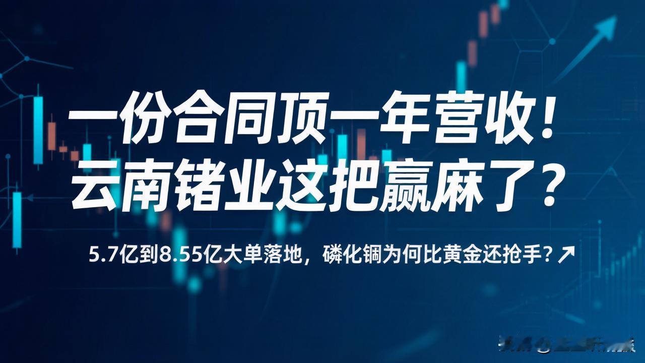 5.7亿大单落地！云南锗业一份合同顶一年营收，这把赢麻了？

今晚A股盘后扔出一