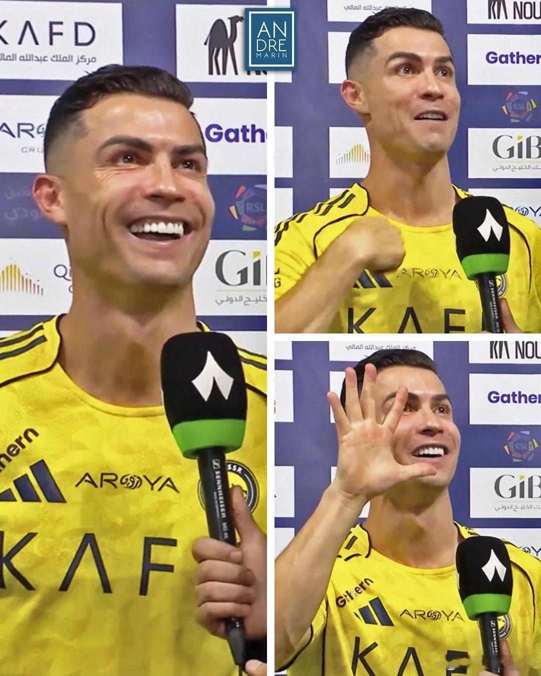 c罗提醒他们他可是拿过5个冠军！吉达国民球迷，冲着c罗大喊他没有亚洲冠军头衔，而