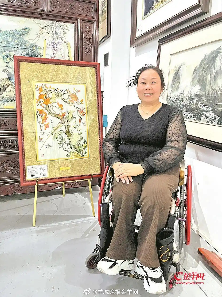 #聚焦残特奥会高光时刻#【从轮椅篮球运动员到广绣创作者 她亲手创造“新开始”】在