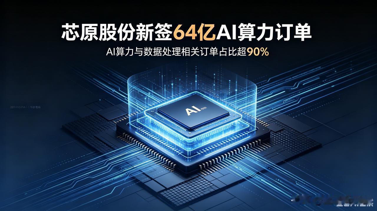 短短两个多月拿下64亿算力订单！九成业务绑定AI赛道，股价却走出大幅震荡
 
7