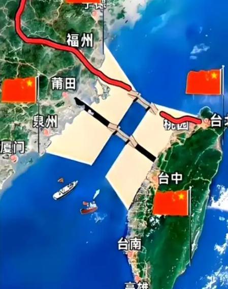 填海这个办法好，可以一劳永逸解决台湾问题！十万辆渣土车昼夜交替、加上几万台挖掘机