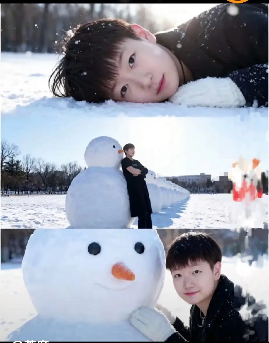 与冬雪合影的孙颖莎太绝了！干净纯粹的“小太阳”，成都见～谁能拒绝与冬雪同框的孙颖