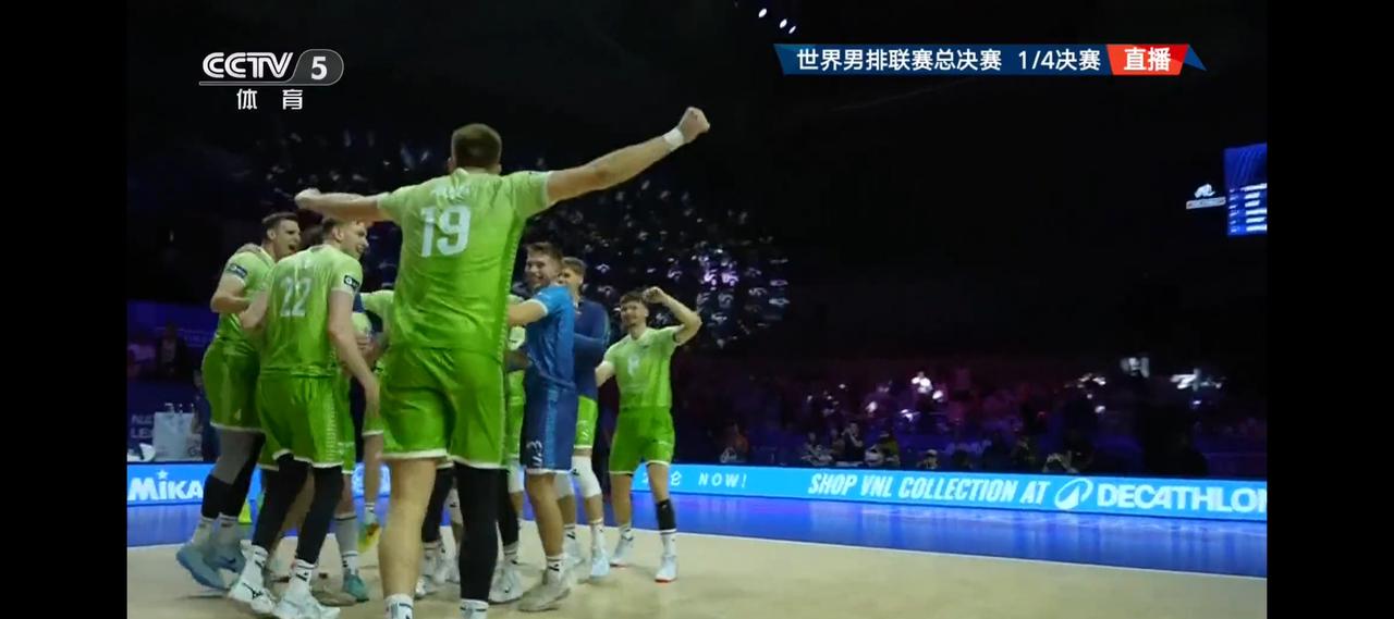 39-37
2026世界男排联赛 总决赛首场四分之一决赛：斯洛文尼亚🇸🇮3-