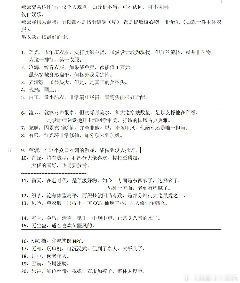 燕云十六声[超话] 燕云十六声，排行榜12312312 ​​​