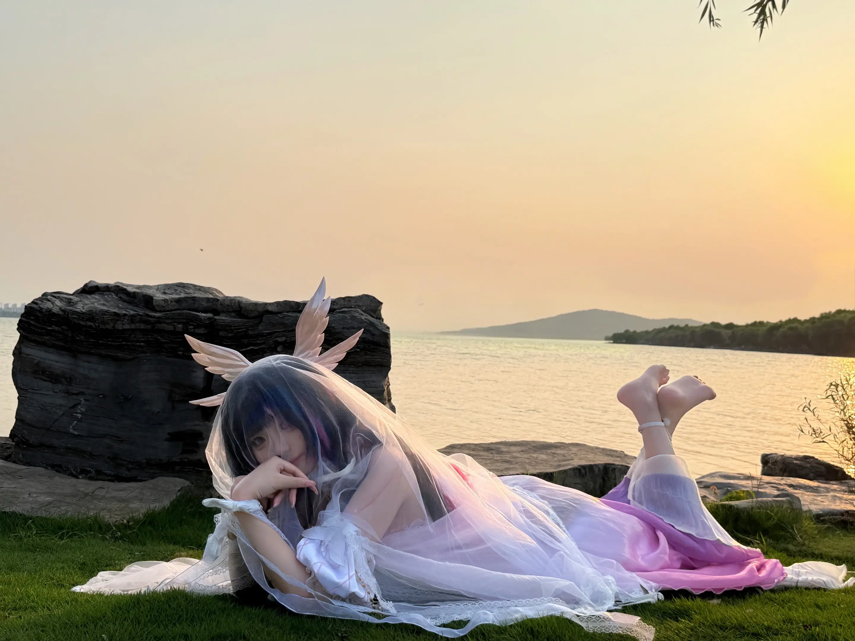 夕阳下的「少女」