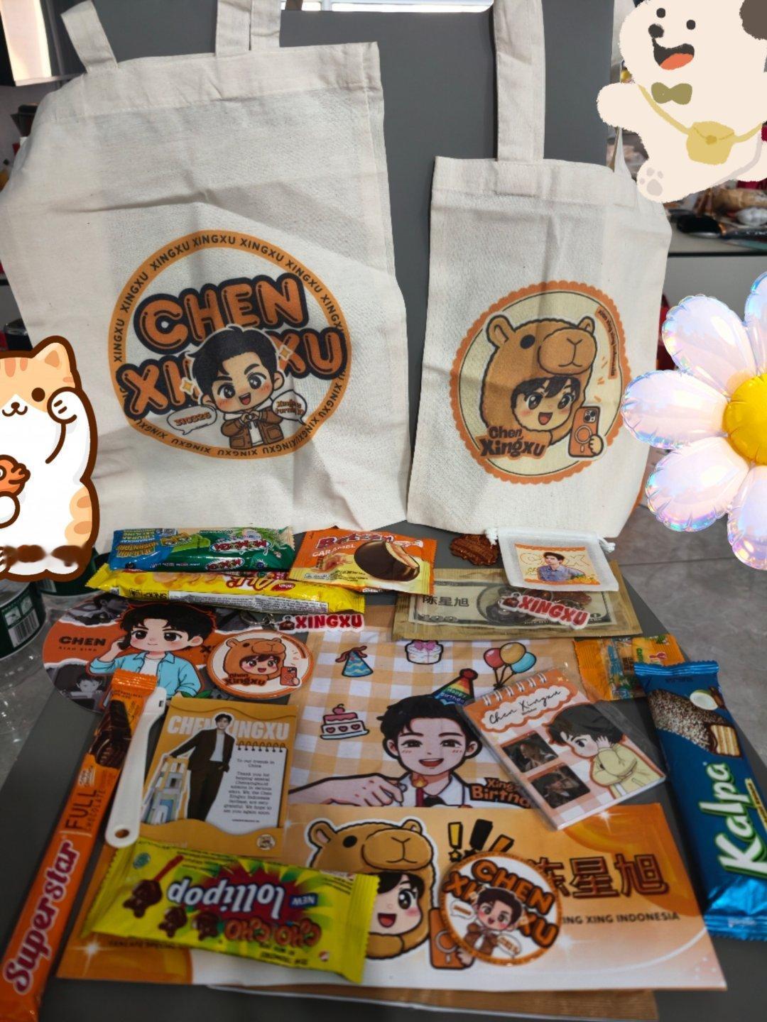 陈星旭 啊啊啊啊啊头一回收到海外小星星给送的🎁太幸福了，真的要被你们喂肥了谢谢