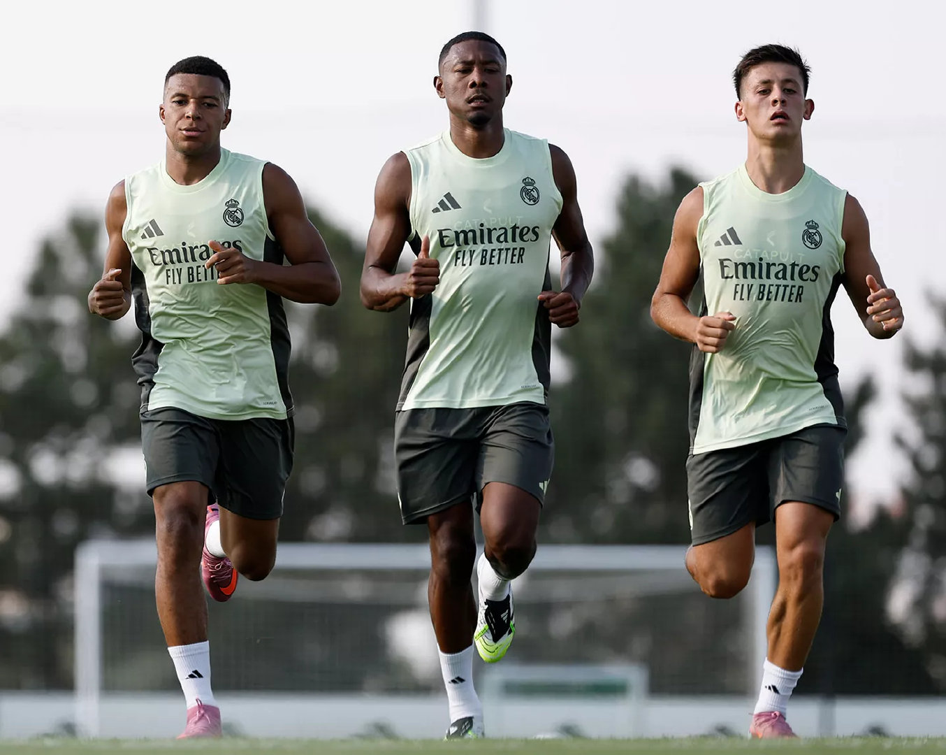 姆巴佩 x 阿拉巴 x 居莱尔。🏃皇马训练halamadrid ​​​​