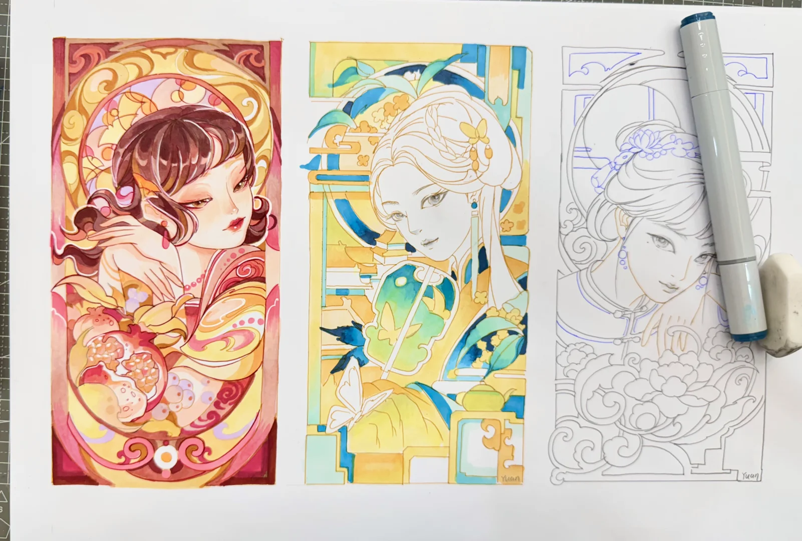 今晚6.30继续～人物小稿配色