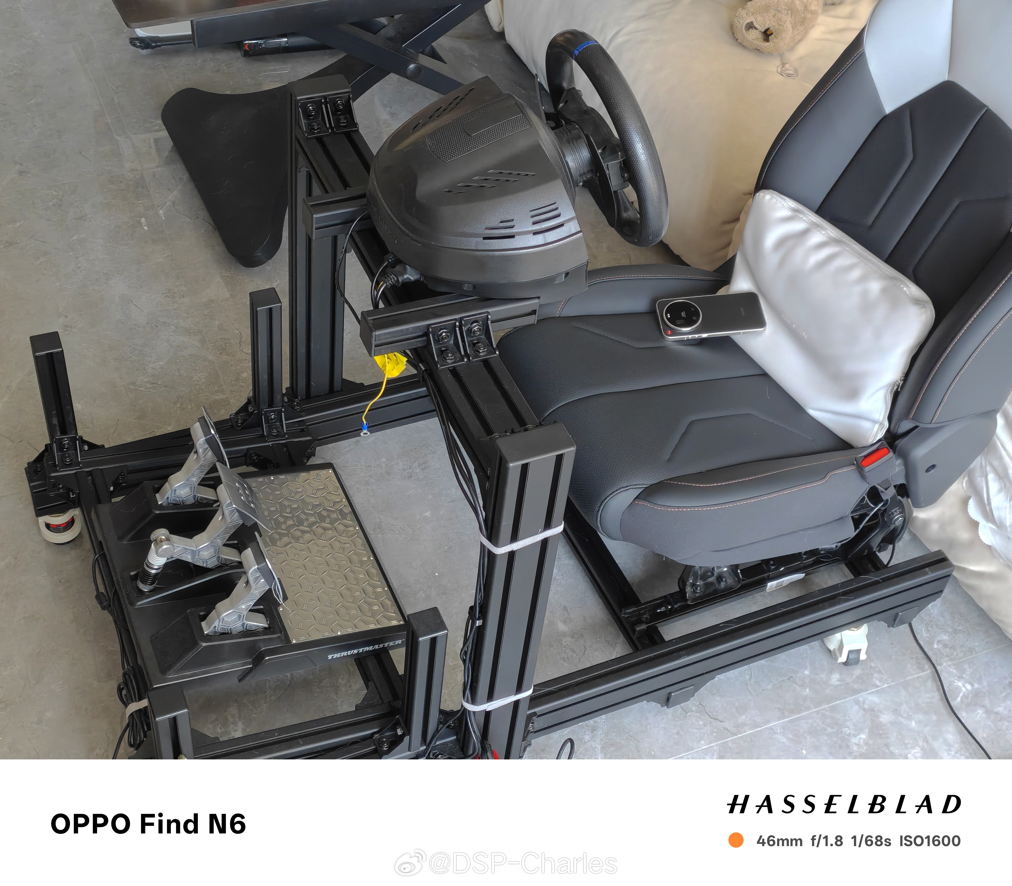 休息日又开始捣鼓我的赛车模拟器了新增型材下置，有效降低坐高10cm