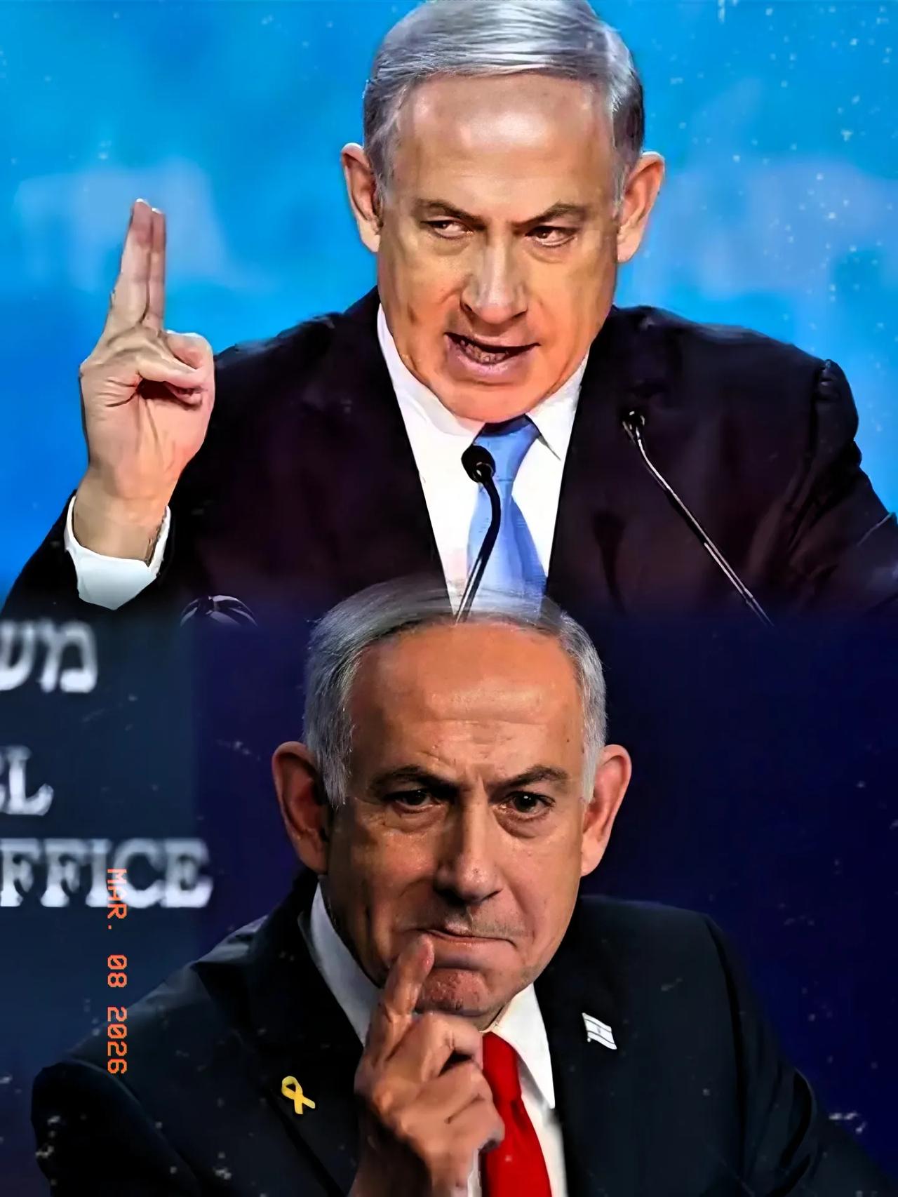 以色列总理内塔尼亚胡目前正面临法律制裁，侥幸心理认为不发动战争就会入狱，因此心中