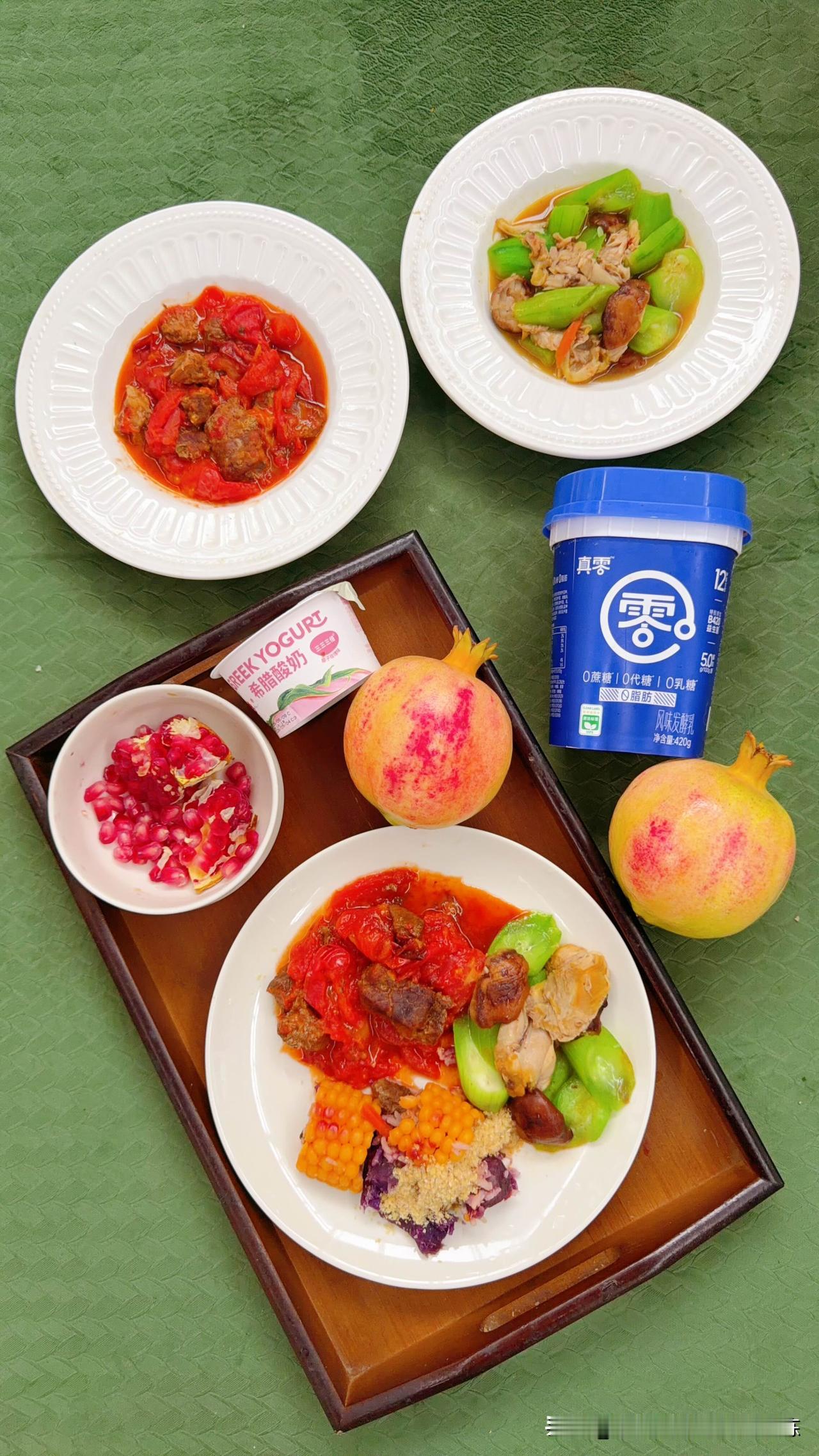 山西壶关老品种西红柿炖牛肉，这个牛肉也是跟团买的，一袋一袋切块的原切牛肉怎么做都