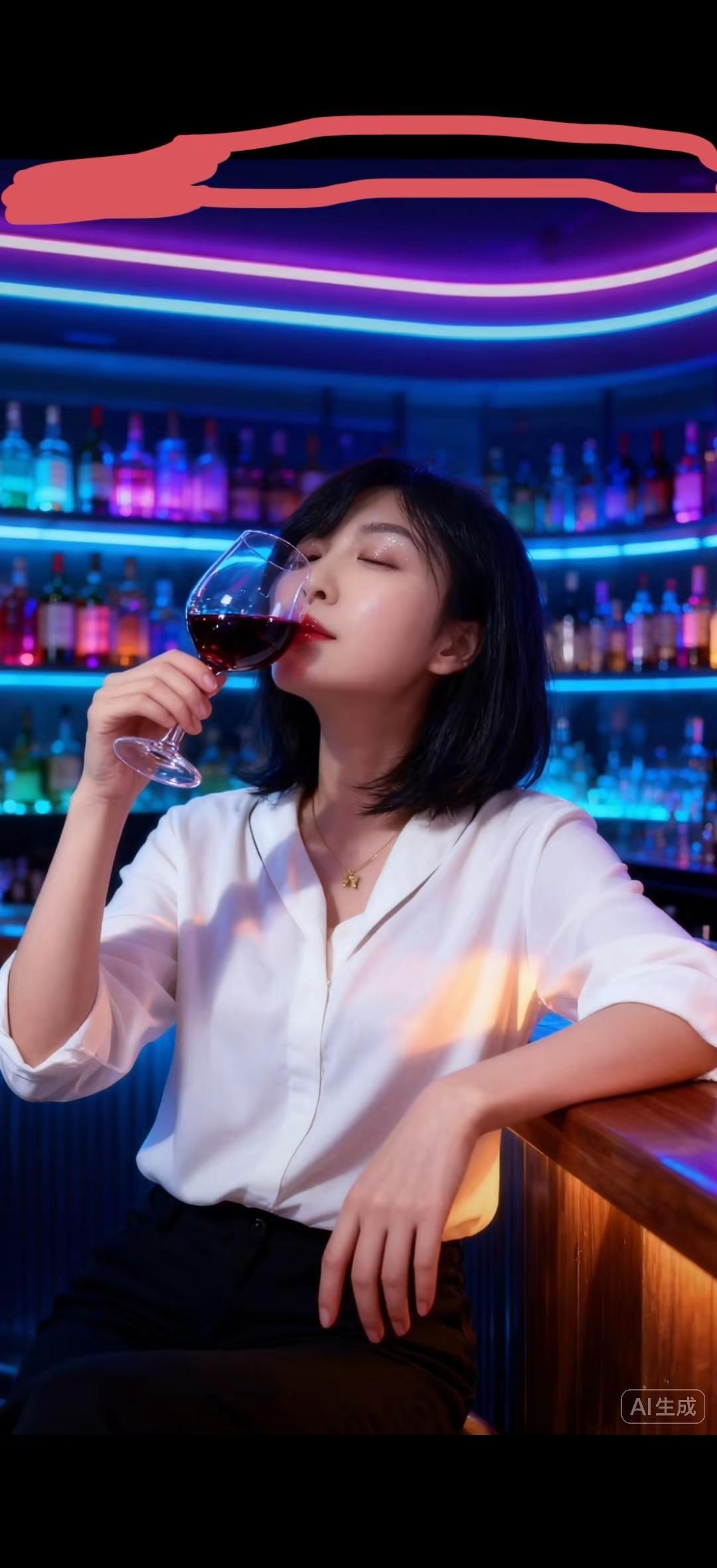 一杯红酒一段独处把日子过成自己喜欢的样子。喝红酒的女人 创作者中心