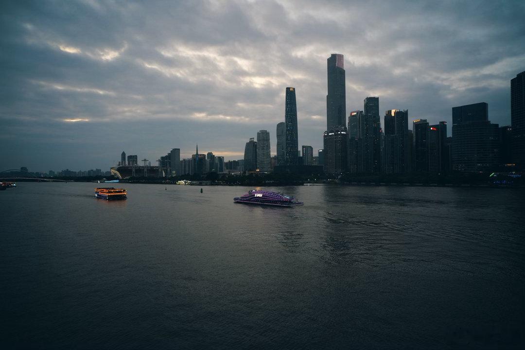 广州晚霞时刻夜景我的日常plog夜色 拍摄于广州猎德大桥 松下S9 叙21 3.
