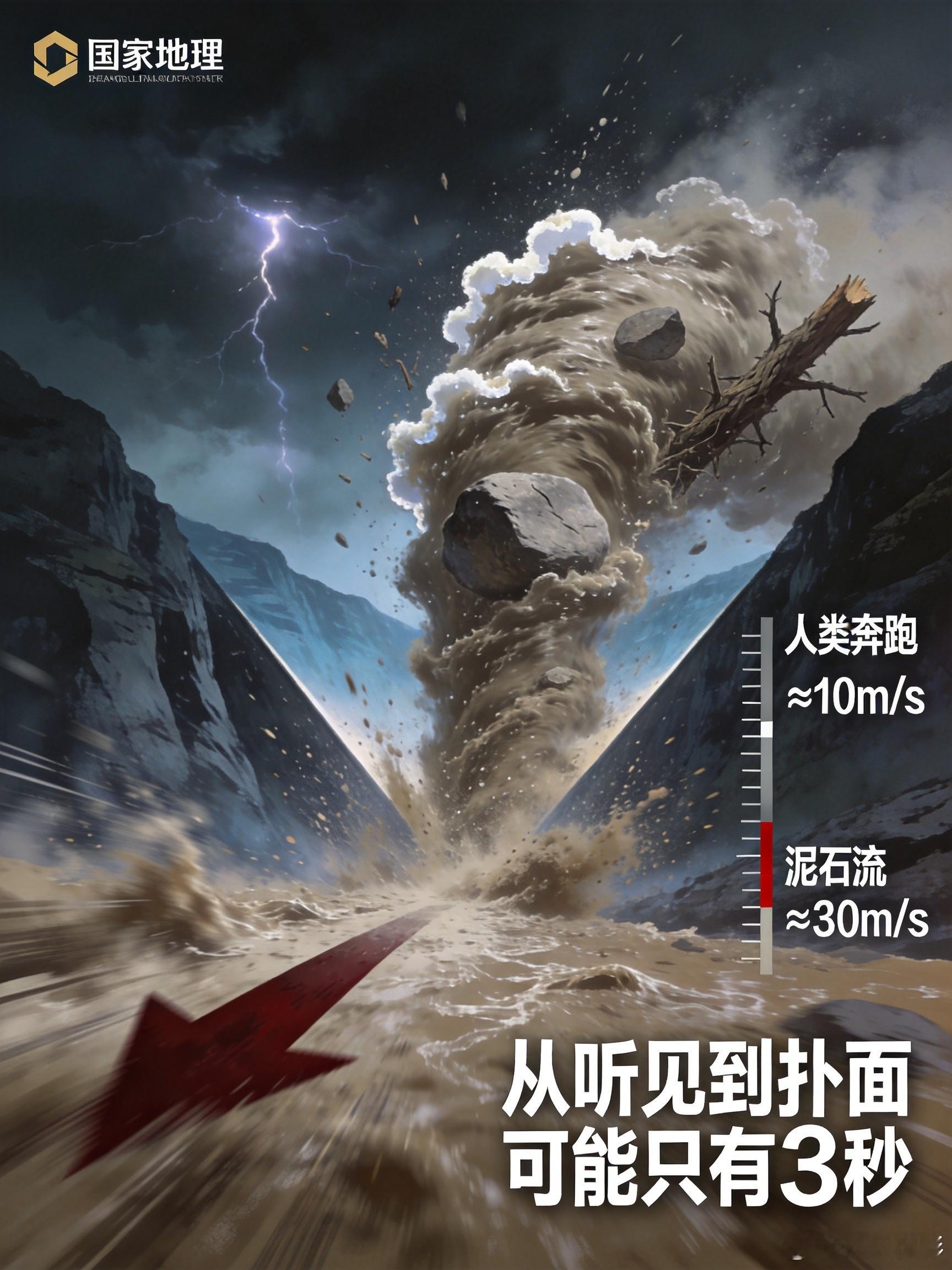 从听见声音到泥石流发生仅3秒亲历泥石流村干部说万幸群众已转移划重点⚡泥石流为什么