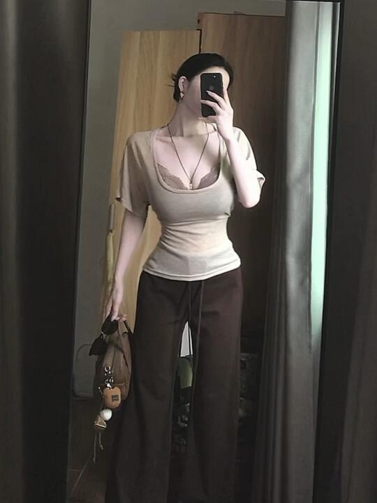 卡棕色系穿搭尊的自带美女感好嘛！！