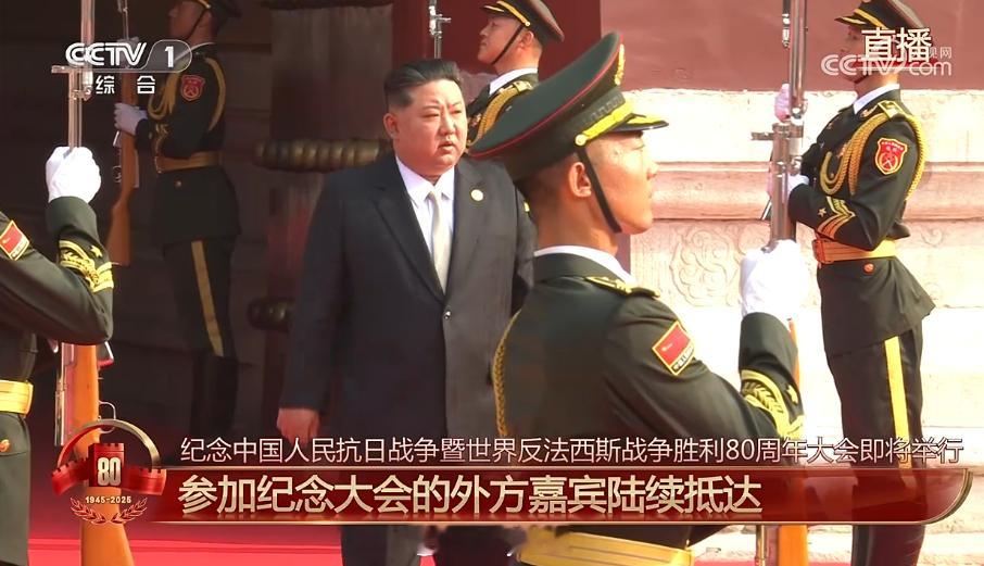 进场了九三盛大阅兵金正恩出席抗战胜利纪念活动 ​​​