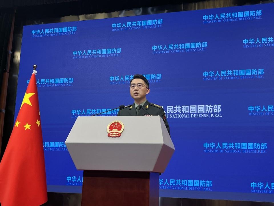 3月26日，国防部新闻发言人蒋斌大校在例行记者会上，就近期多起涉华挑衅事件作出重