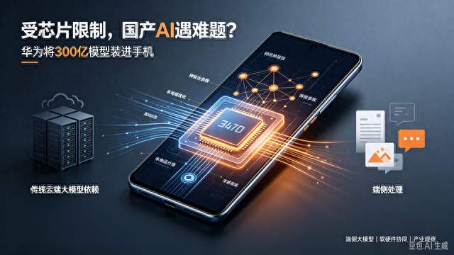 受芯片限制，国产AI遇难题？华为将300亿模型装进手机