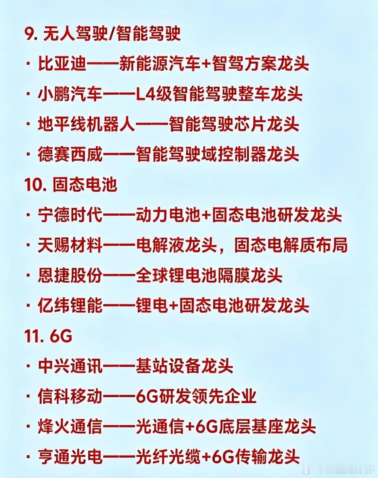 6月6日，本周十五大热点科技及其完整版龙头企业汇总1. 算力/光通信· 中际旭创