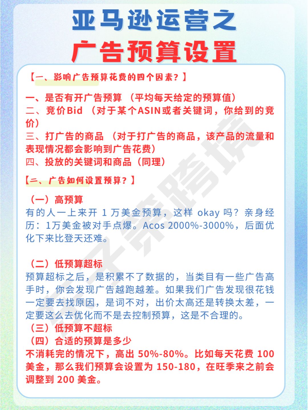 手把手教你设置亚马逊广告预算！