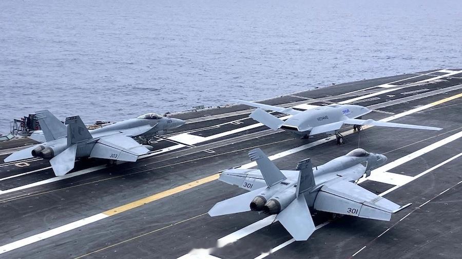 毫不意外的新闻😊美国海军MQ-25「黄貂鱼」舰载无人加油机预计要到2029年才