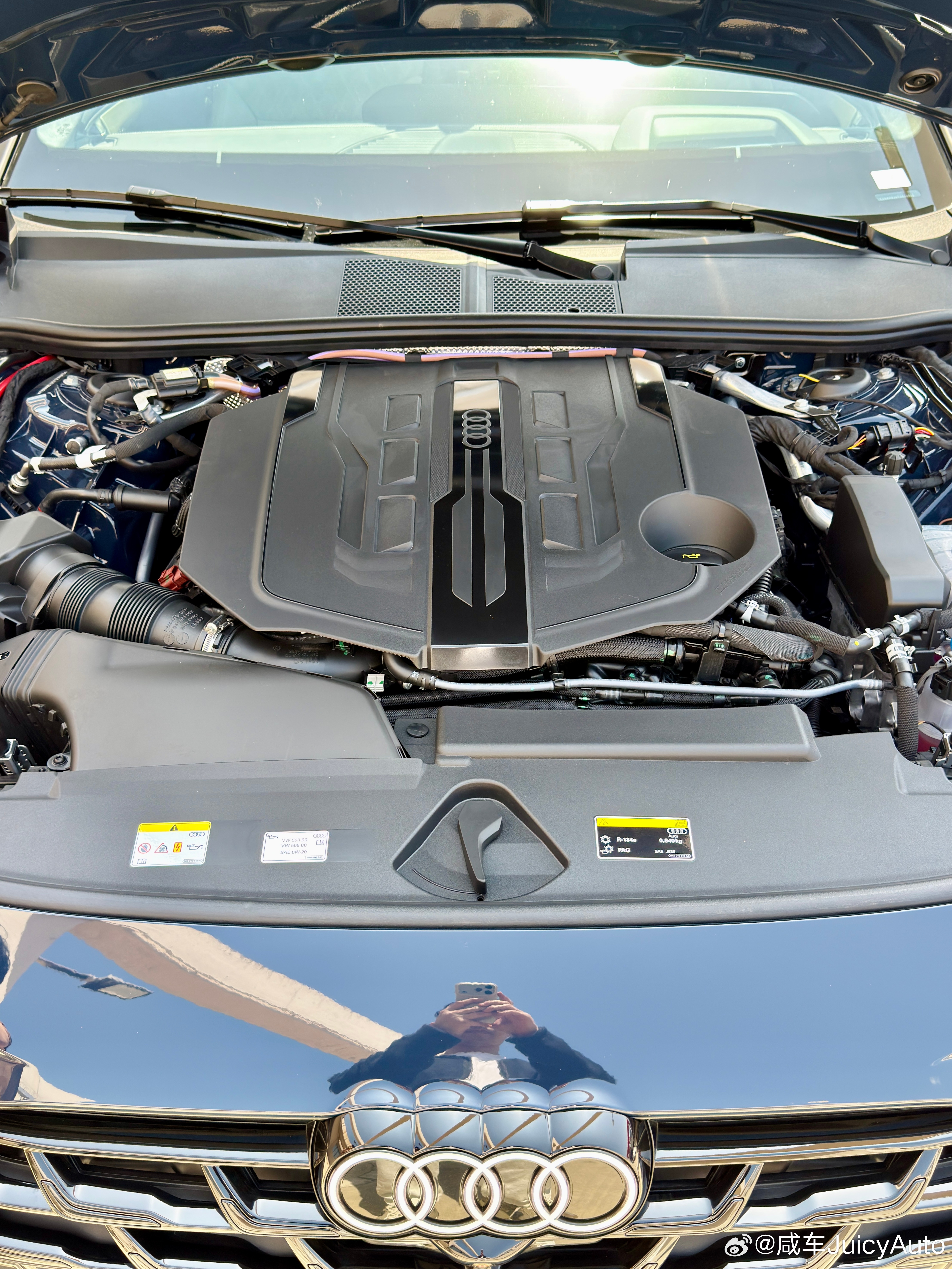 就凭这颗V6，就应该为奥迪A6L鼓掌👏豪华车还得大排量，越发后悔没买B58的一