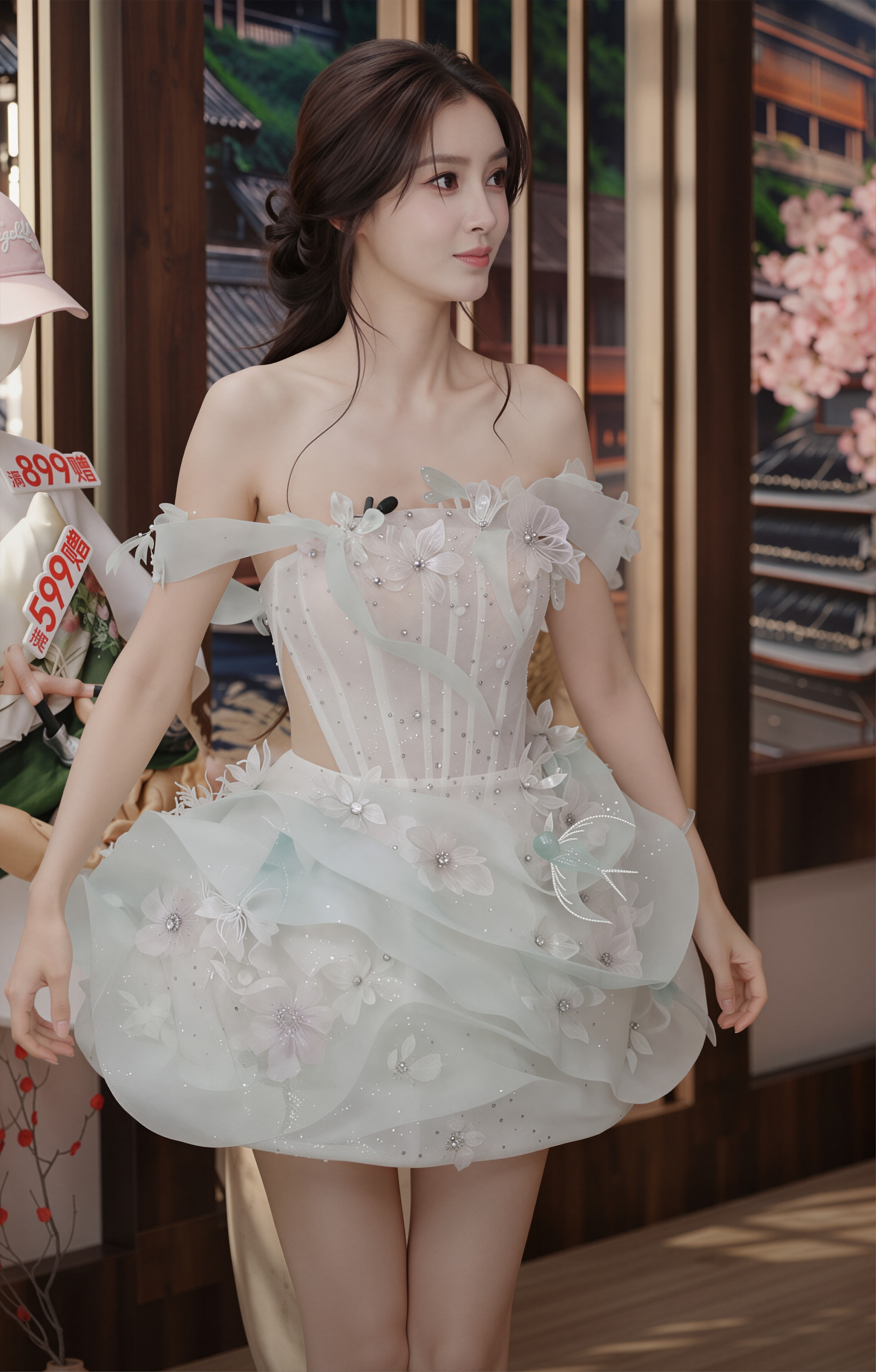 Angelababy的榜一是陈赫今天的鼻姐是花仙子，是颗水蜜桃，来看这个无修生图