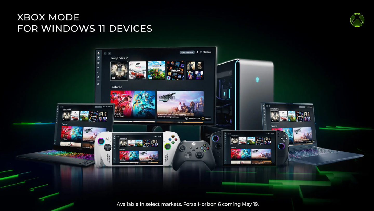 微软 Win11 全屏 Xbox 模式正式推出，支持开机启动