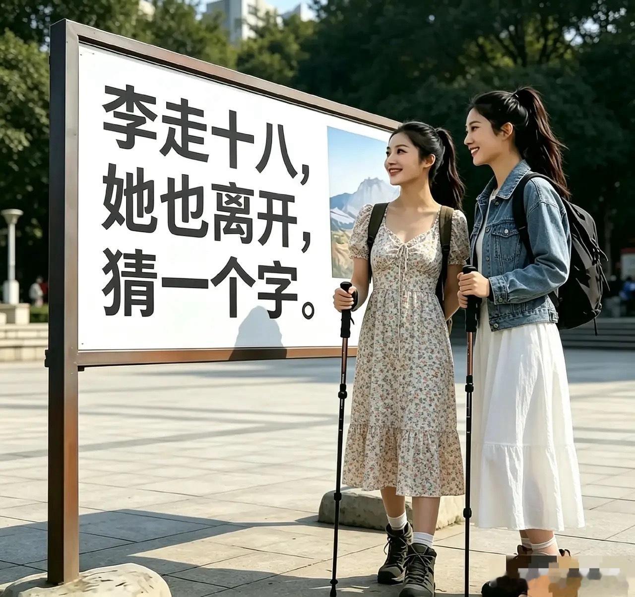 太难猜了！两个大学生都没把这字谜猜出来，求高手解答一下！