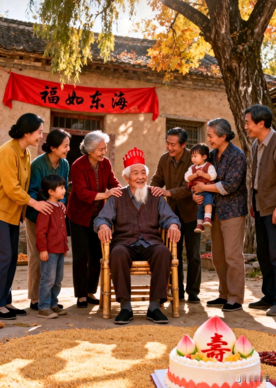 老爷子80寿辰，酒足饭饱之余，老爷子想让儿女们每个孩子出一个节目。

大儿子说，