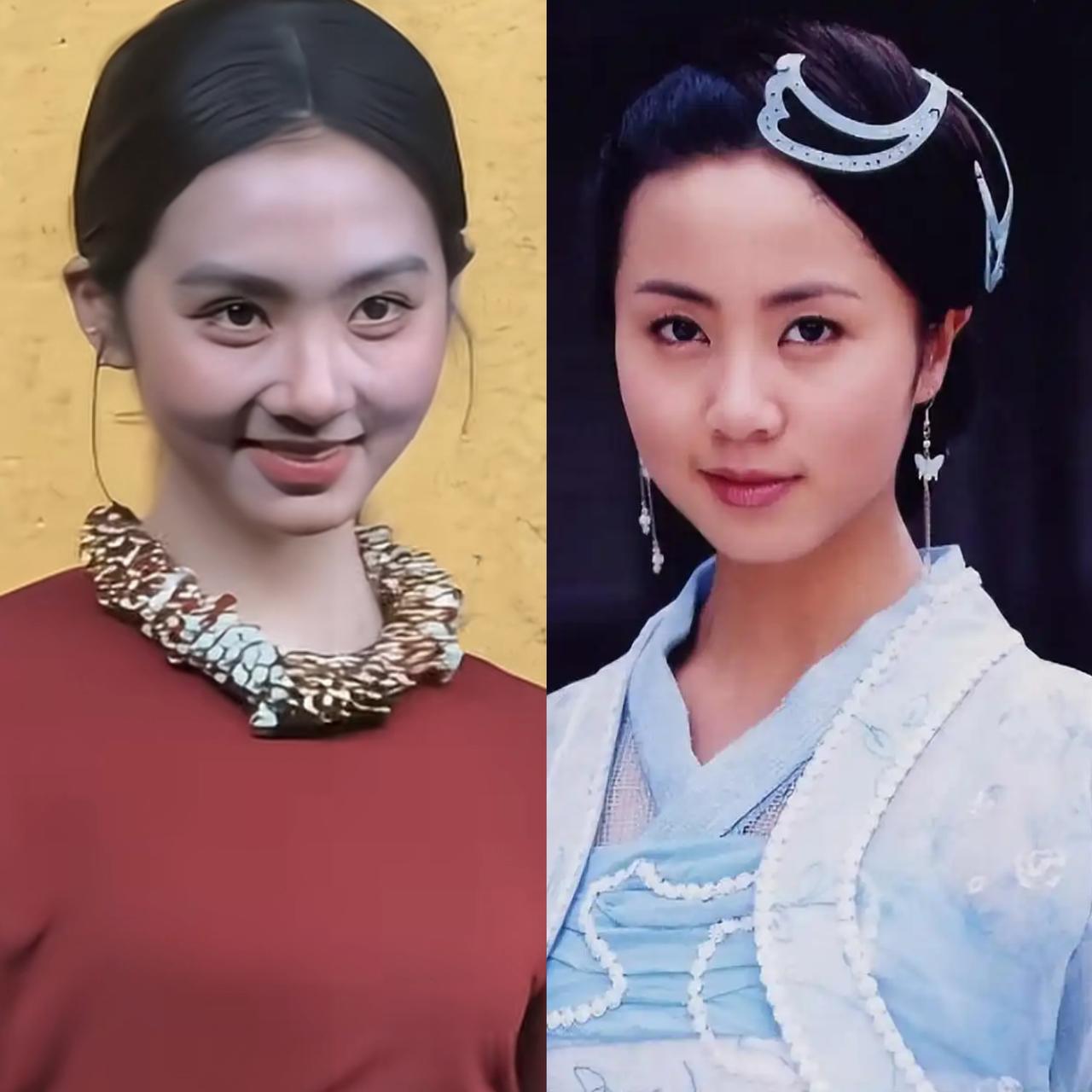 分不清哪是女儿，哪是母亲了？
黄多多长大了，完美的继承了妈妈孙莉的美貌，黄多多虽