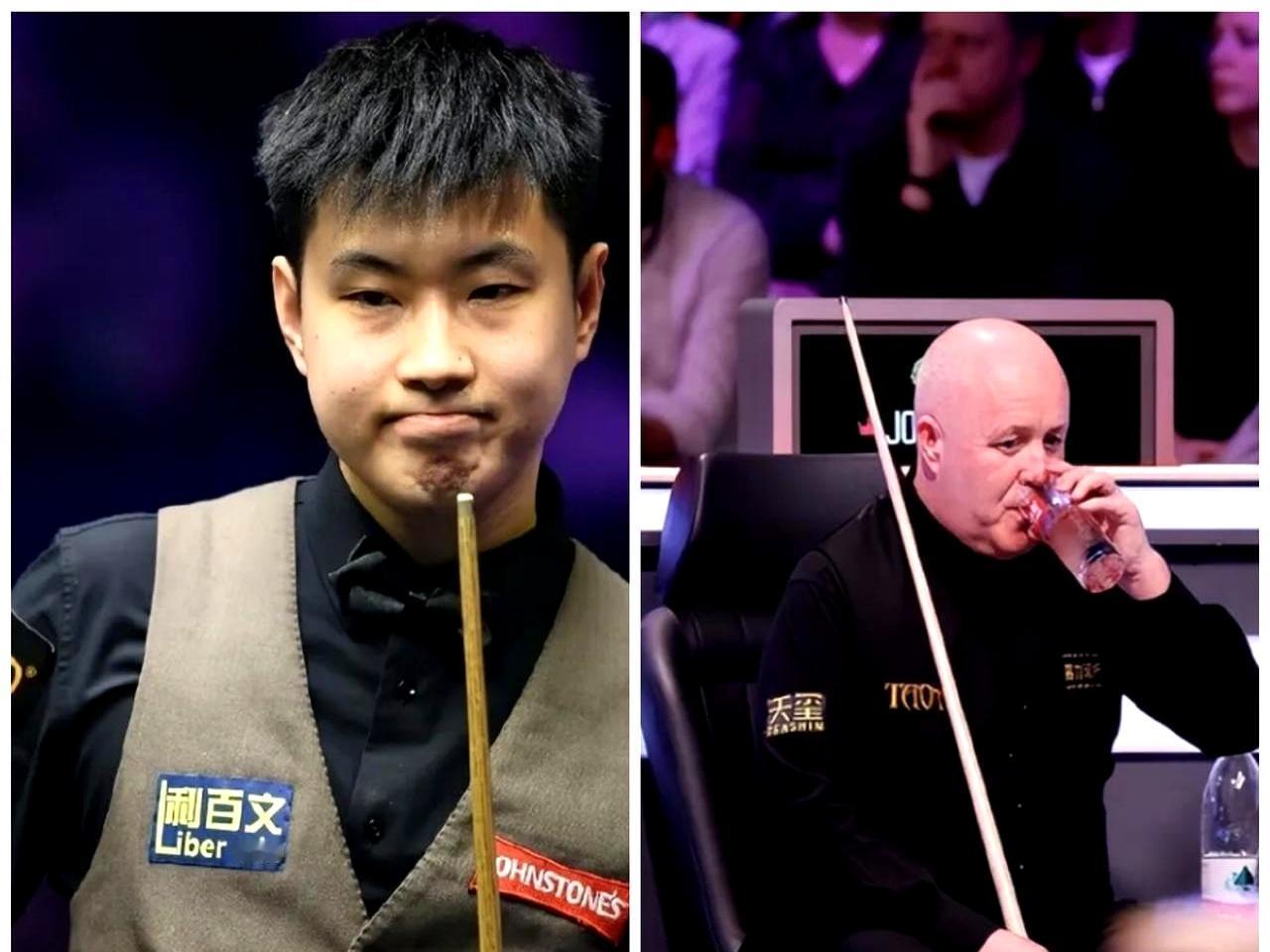 5比6，赵心童被希金斯活活翻回来。
 

领先两局，赛点在手，结果关键红球送人头