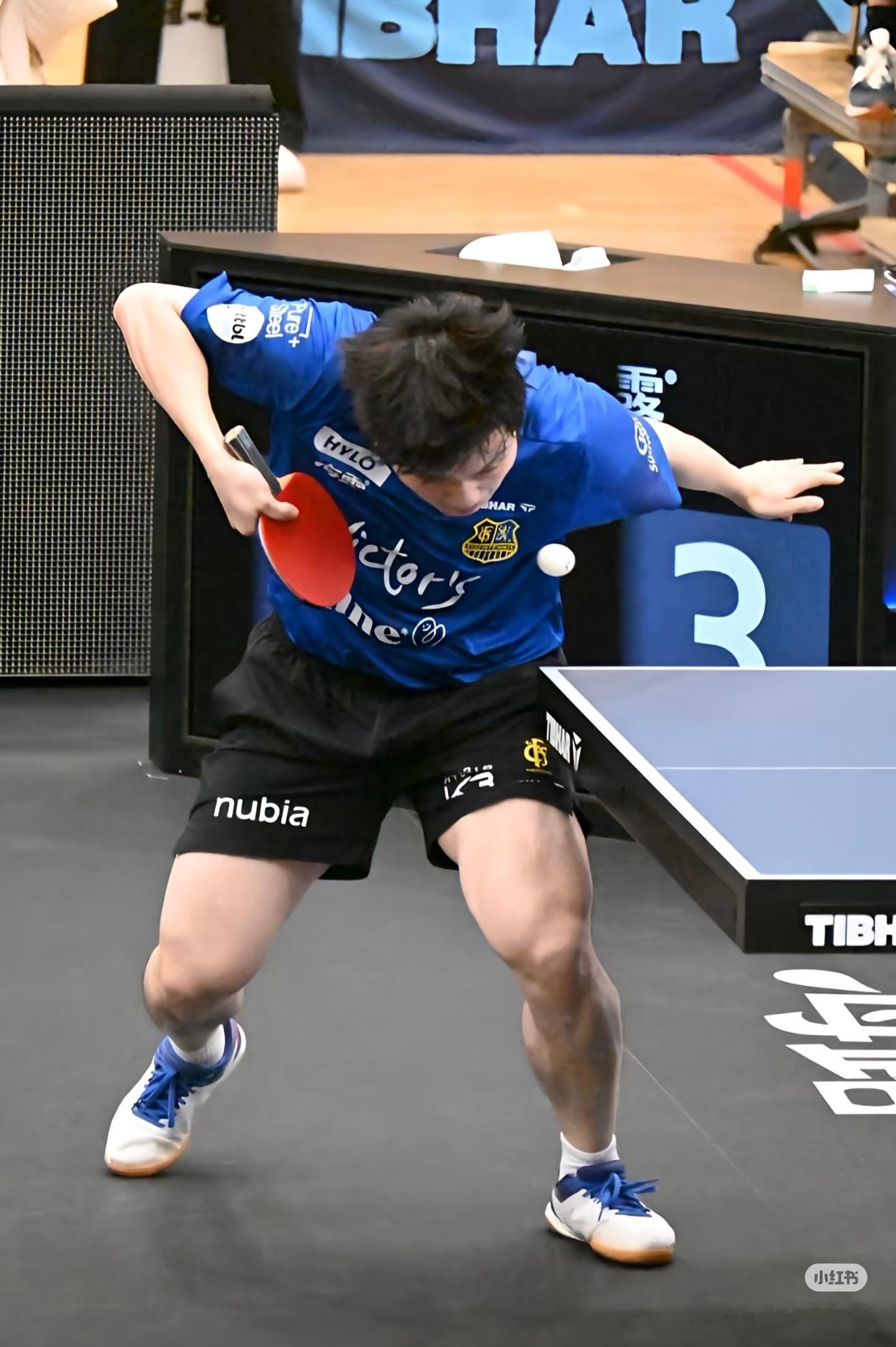 wow这个大腿手臂肌肉线条樊振东