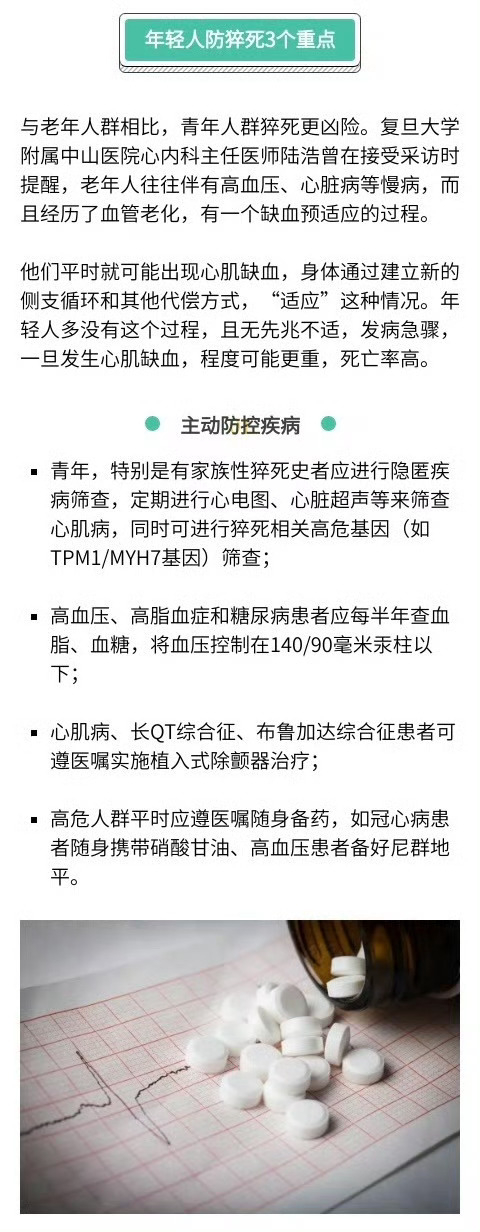 #青年猝死者具有三大特征# 【#我国每10秒约有1人死于猝死#】 中南大学湘雅医