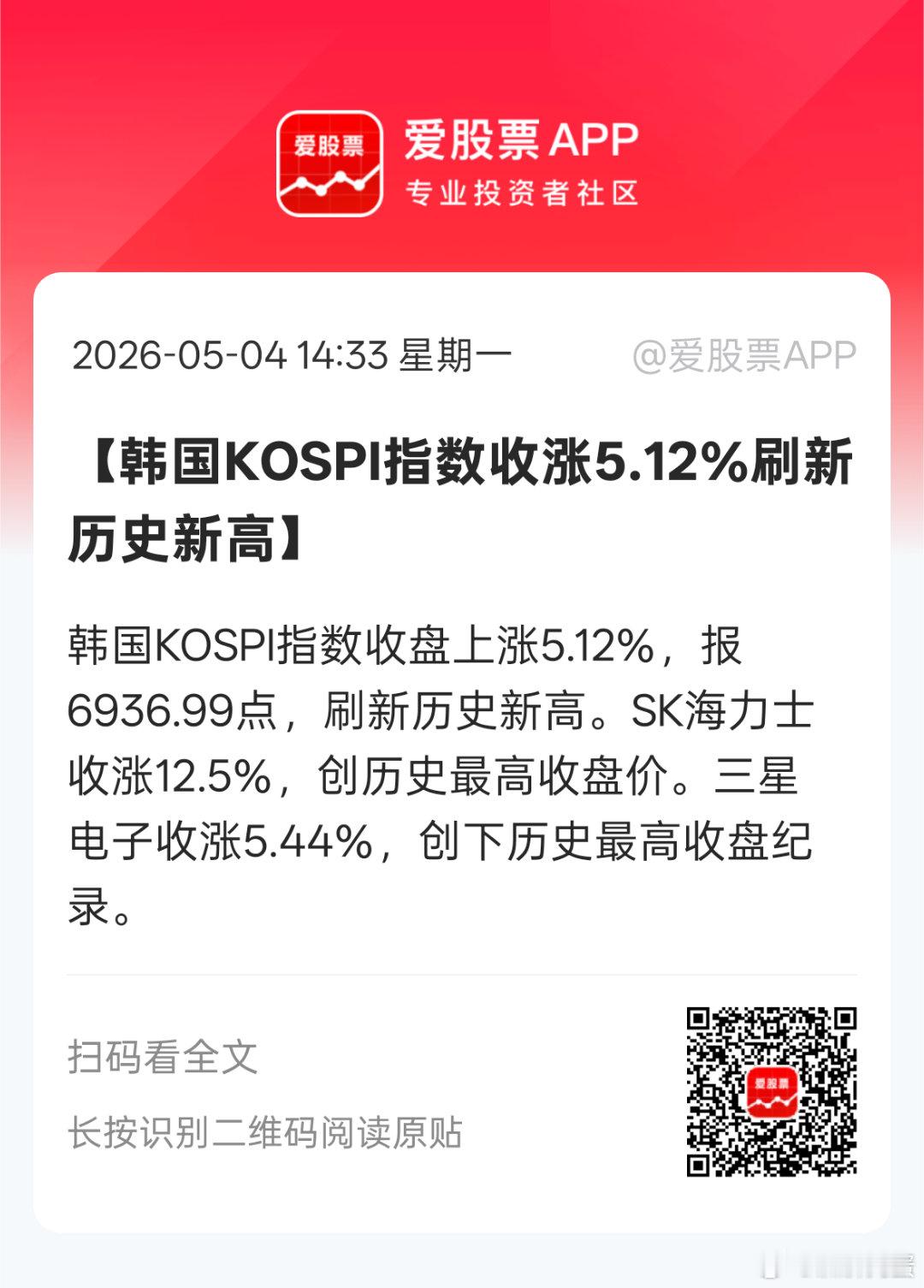 棒子股市牛逼 