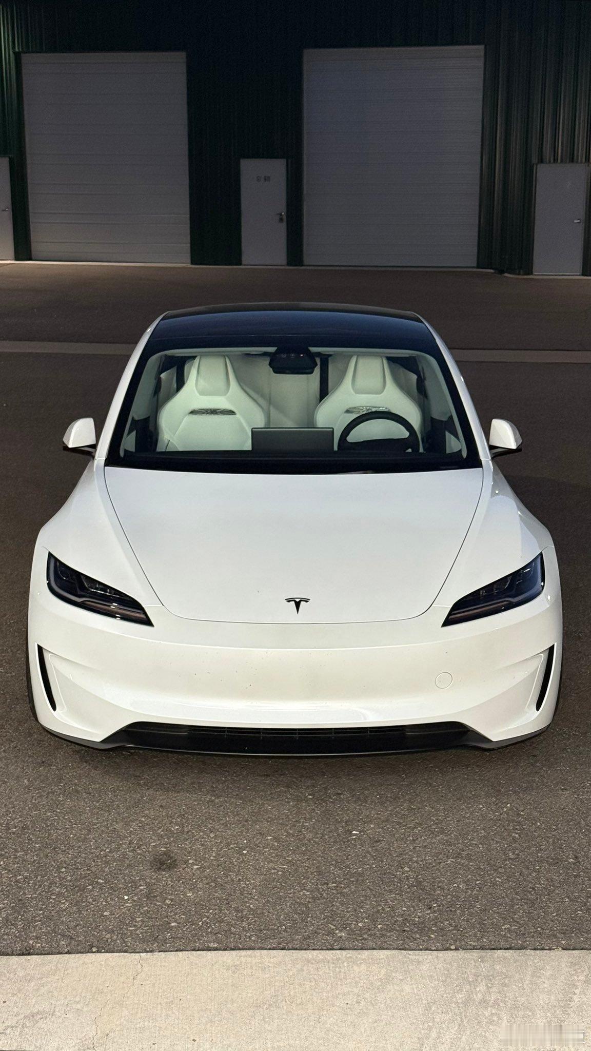 特斯拉白色YYDS特斯拉model3performance ​​​