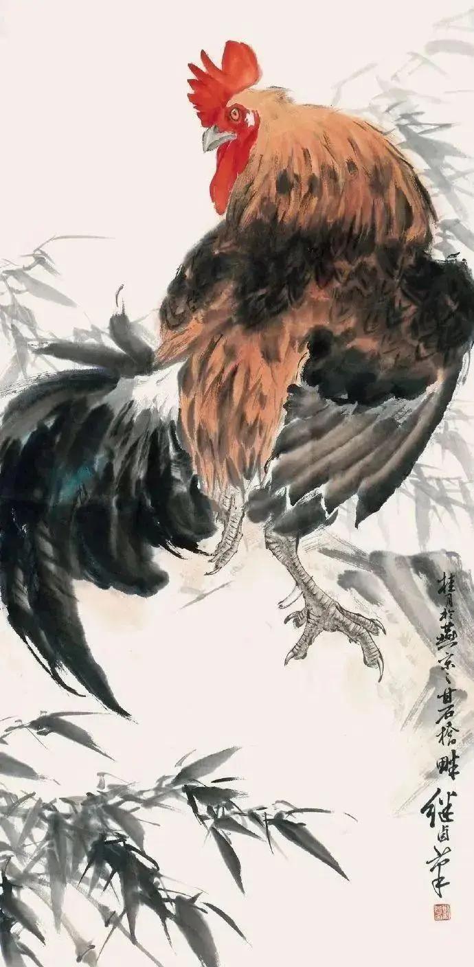 【冠如烈火，羽似流云——刘继卣写尽雄鸡风骨】
刘继卣（1918——1983）天津